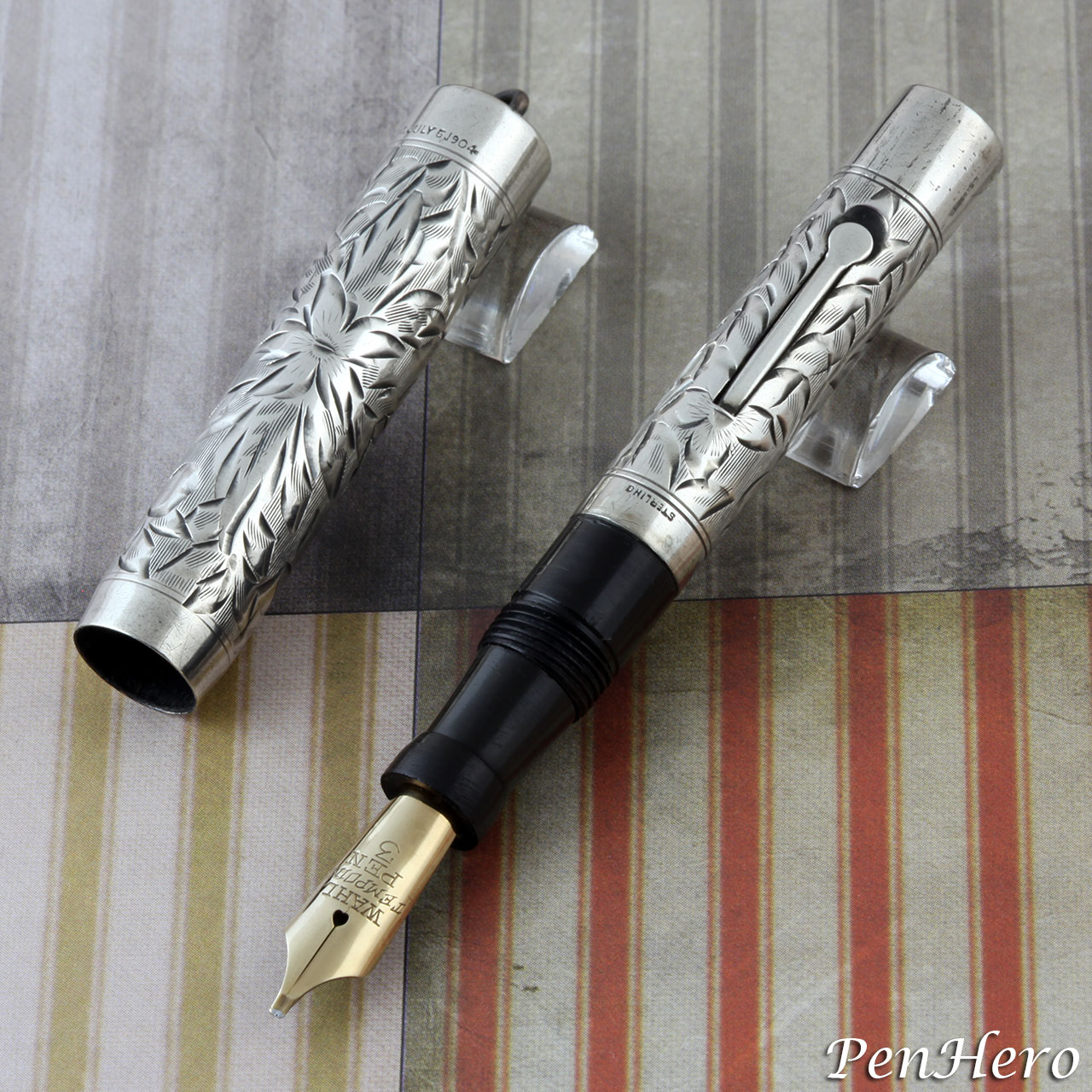 engraved fountain pen