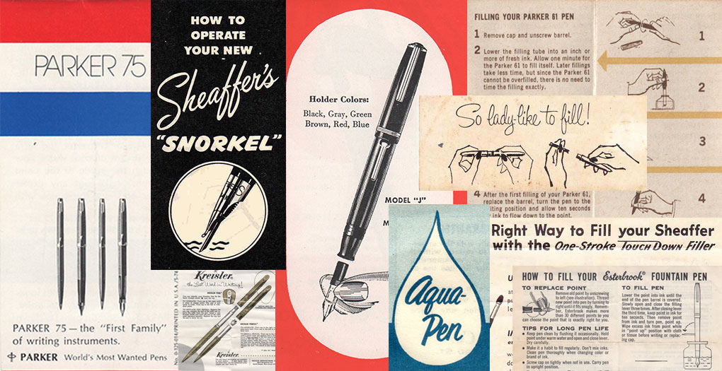 Library Of Vintage Pen And Pencil User Guides