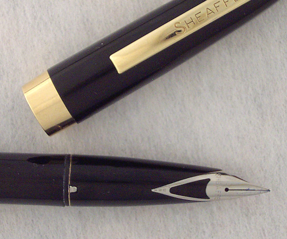Vintage Sheaffer Fountain Pen, Office, Vintage Sheaffer White Dot  Fountain Pen Silver Tone With V Shaped Inlaid Nib